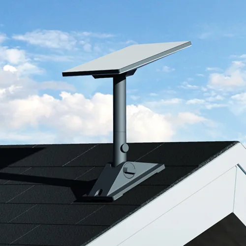 Soporte Pivotante Starlink Mini instalado en techo