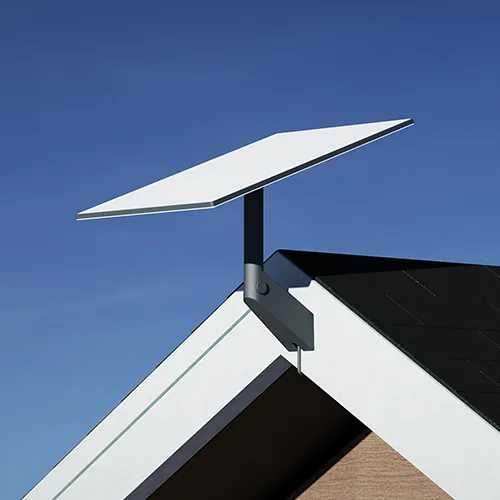 Soporte para Pared Starlink instalado en fachada